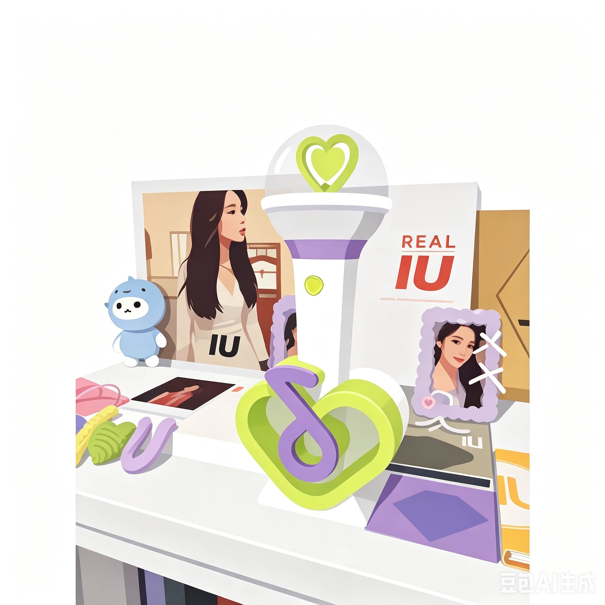 IU应援棒底座，清仓甩卖，对品质自信支持验货，此链接为高定版