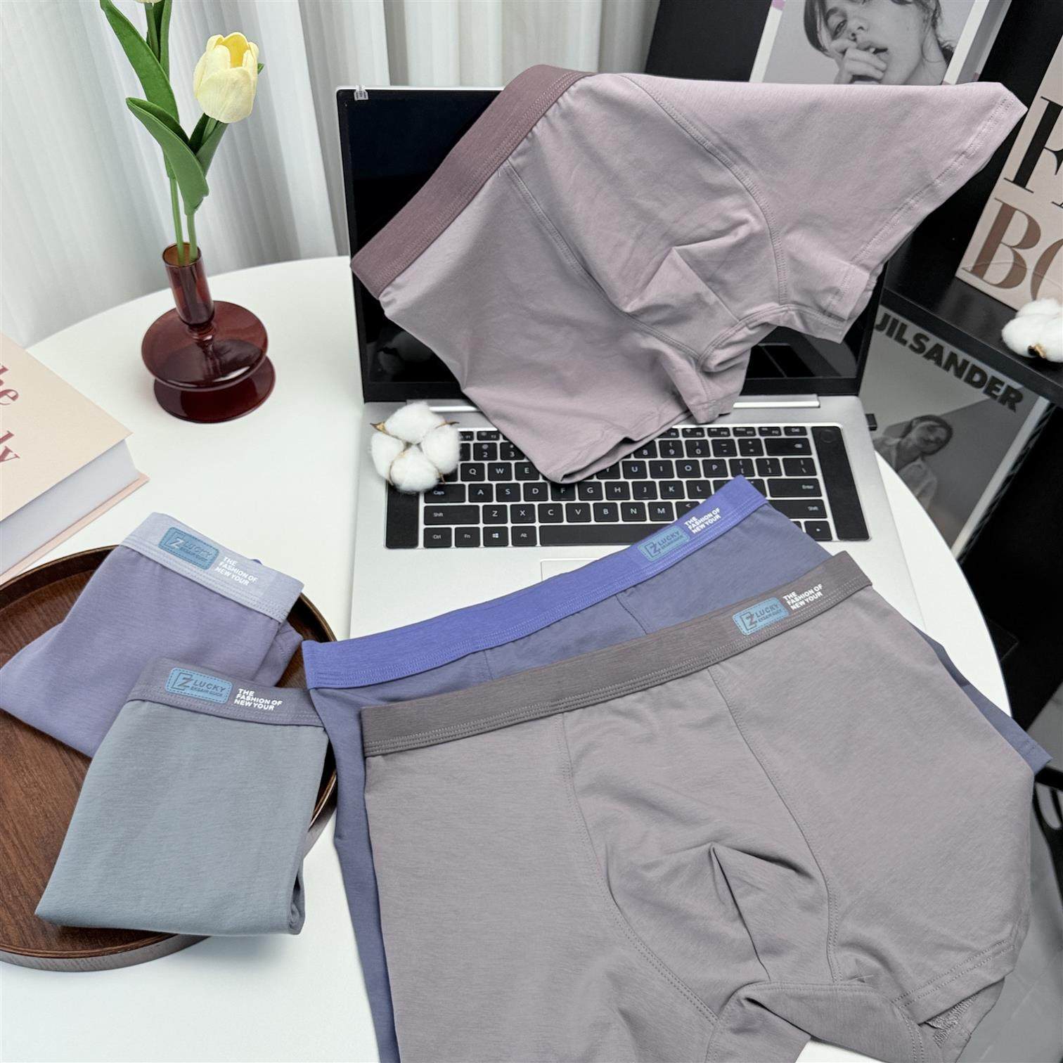 男士内裤纯棉透气舒适抗菌平角裤