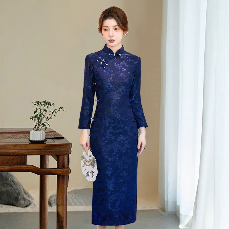 2025年新款长款旗袍中国风