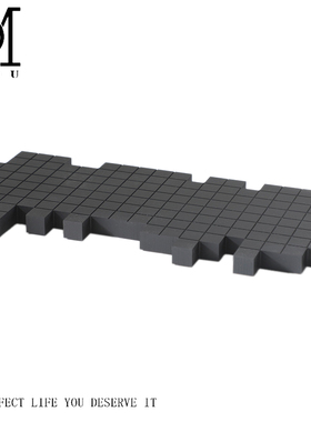 现代极简家居样板房装饰透明桌面收纳托盘拼接白色磨砂树脂摆件