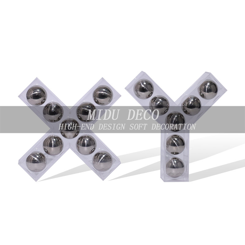 现代简约创意亚克力XY字母摆件样板房售楼处玄关茶几电视柜装饰品