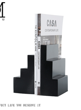 几何样板房书架桌面树脂装饰品