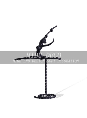金属装饰北欧客厅舞蹈人物