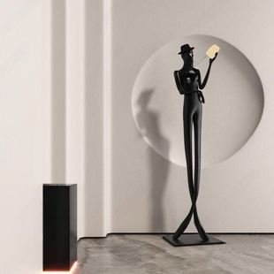 现代抽象落地雕塑看书人物装 饰品 饰大摆件样板间客厅玄关艺术软装