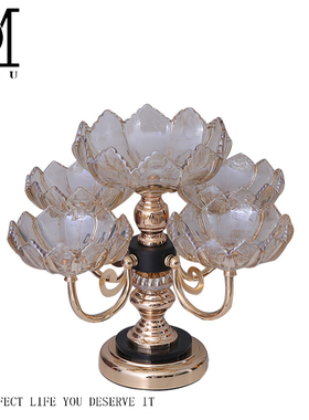 创意多层水果盘欧式奢华高档北欧轻奢现代客厅茶几家用零食干果盘