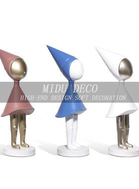 树脂装饰现代玄关人物