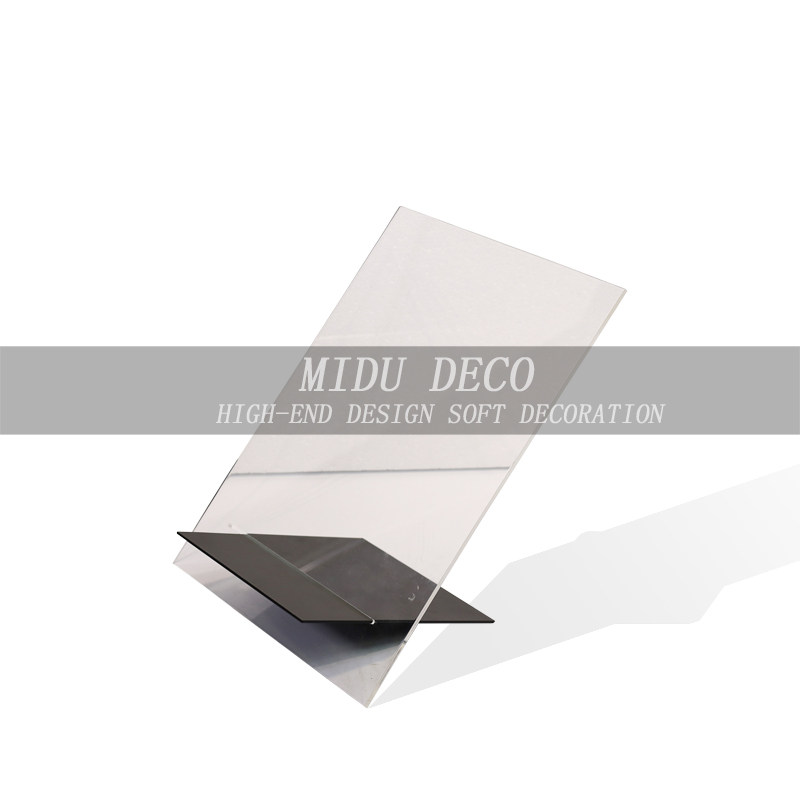 现代简约书房金属亚克力书架摆件酒店售楼处样板房间书桌软装饰品