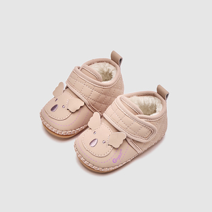 卡通8 加厚保暖婴幼儿学步鞋 冬季 一岁宝宝雪地靴6到12个月婴儿棉鞋