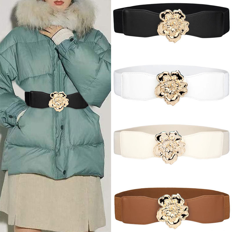 新款大衣腰带女装饰连衣裙时尚花朵宽腰封搭搭配羽绒服黑皮带束腰,服饰配件/皮带/帽子/围巾,腰带/皮带/腰链,淘宝优惠券,粉丝福利购,淘宝优惠卷