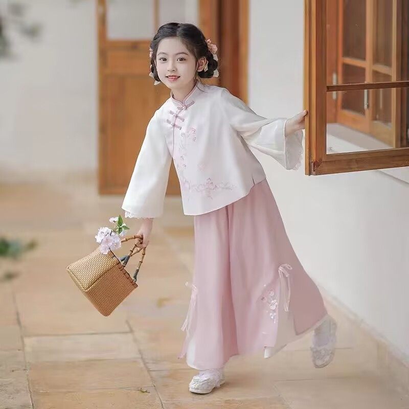 2025新款女童汉服新中式唐装套装