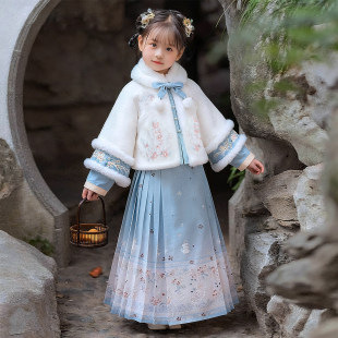 唐装 2025新款 女孩古风中国风过年服 儿童超仙加厚古装 女童汉服冬装