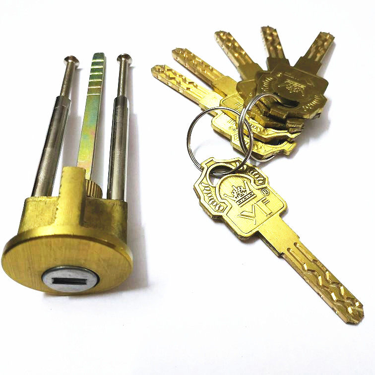 包邮碧桂园小区入户门锁超c级多轨道叶片锁芯 防盗门三杆偏心锁心