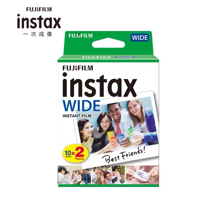 拍立得宽幅5寸相纸一次成像instax210 WIDE W300宽幅白边相纸