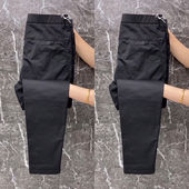 男士 小脚裤 商务休闲裤 修身 2025秋冬款 韩版 黑色正装 小直筒西裤 子男