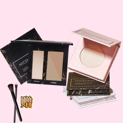 NyceMakeup灰棕调Omega鼻影KA修容粉阴影哑光发际线高光黑盒平替