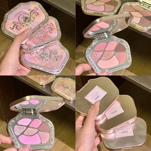 colorrose西洋古董七色眼影盘多用哑光高光卧蚕鼻影腮红眼线阴影