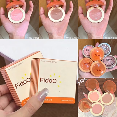 fidoo浮汀戳戳腮红膏氛围膨胀收