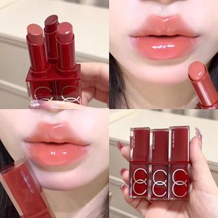 CCSHEER柚子小西口红固体唇蜜奶茶色唇釉显白高亮晶透轻盈透亮