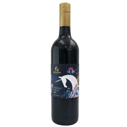澳大利亚进口红酒 HJ红角庄独角兽赤霞珠梅洛干红葡萄酒 750ml