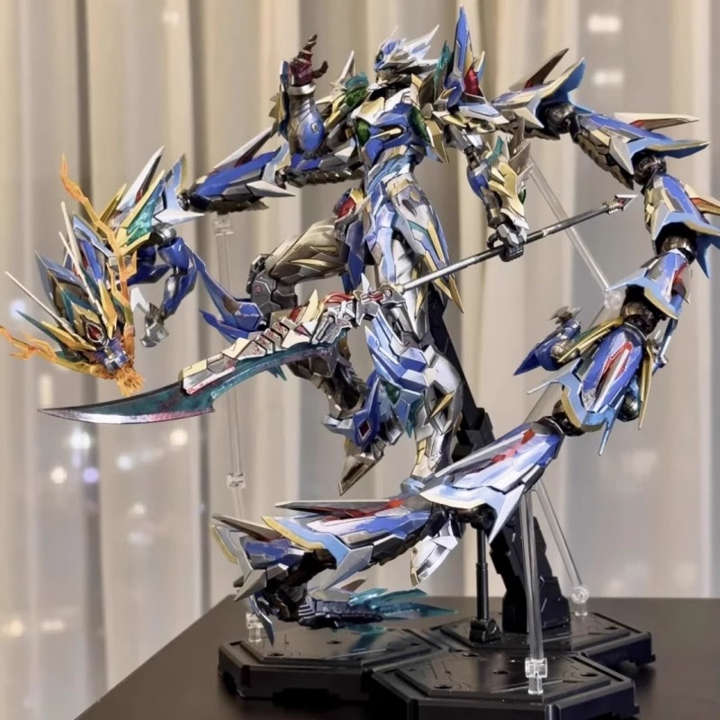 摩动核吕布白起敖丙曹仁干将白虎哪吒白雪姬拼装机甲模型手办七剑