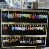 天然天河石爱心耳环女小众设计感复古耳坠轻奢高级感耳饰2026新款