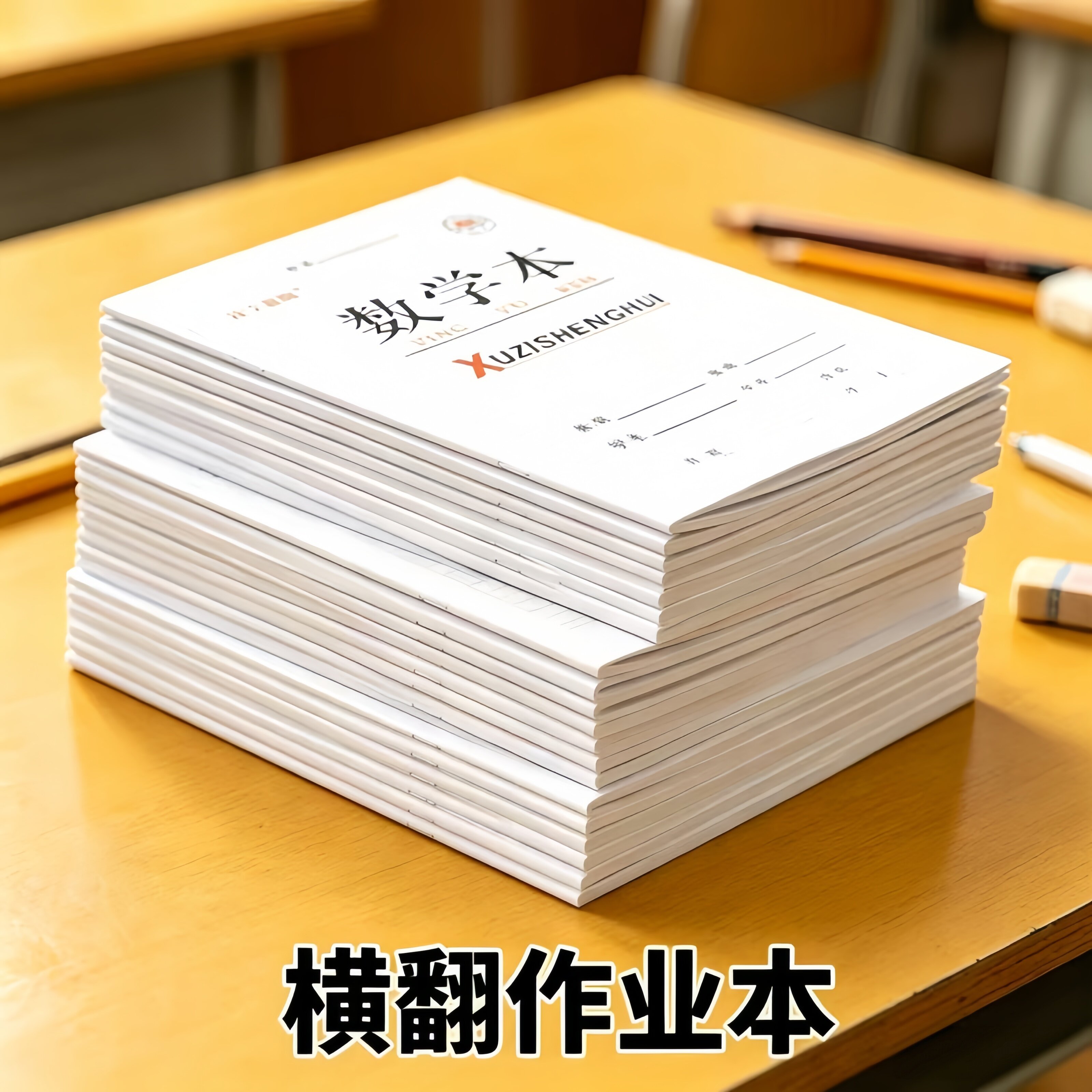 16K侧翻作业本左右翻双面书写