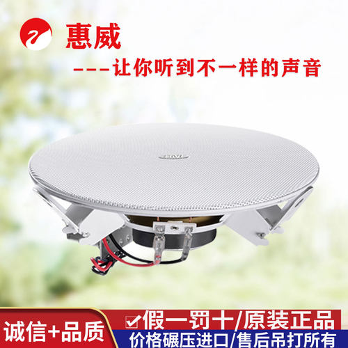 惠威工程专用吸顶喇叭无边框窄边