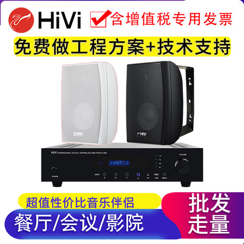 惠威会议室店铺品质套装音响VA6