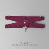 Lolita哥特性感星星弹力交叉绑带大腿环y2k辣妹jk腿链亚文化腿饰