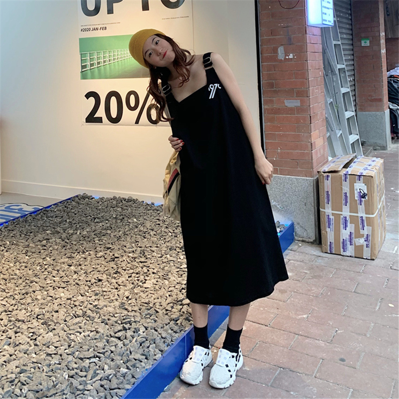 Real shot women's high-grade sense suspender dress summer Mori Japanese ancient dress