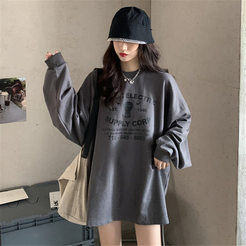 Real shot of Korean loose thin sweater for women in autumn 2021