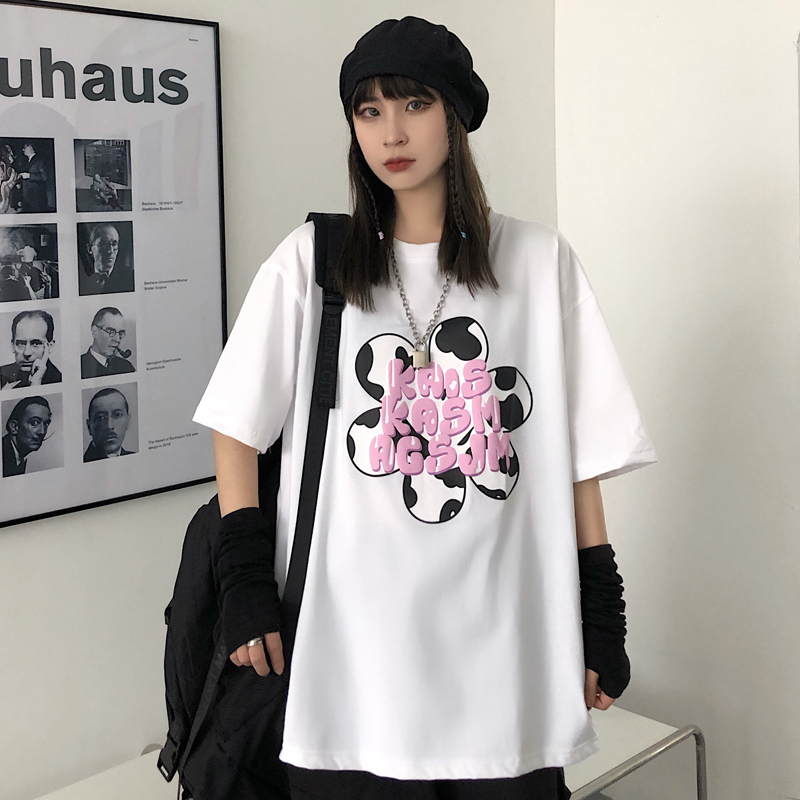 原創實拍  發泡字母短袖T恤女
