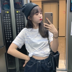 實拍  夏季新款扎染短袖t恤女