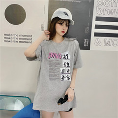 實拍 寬鬆短袖T恤女