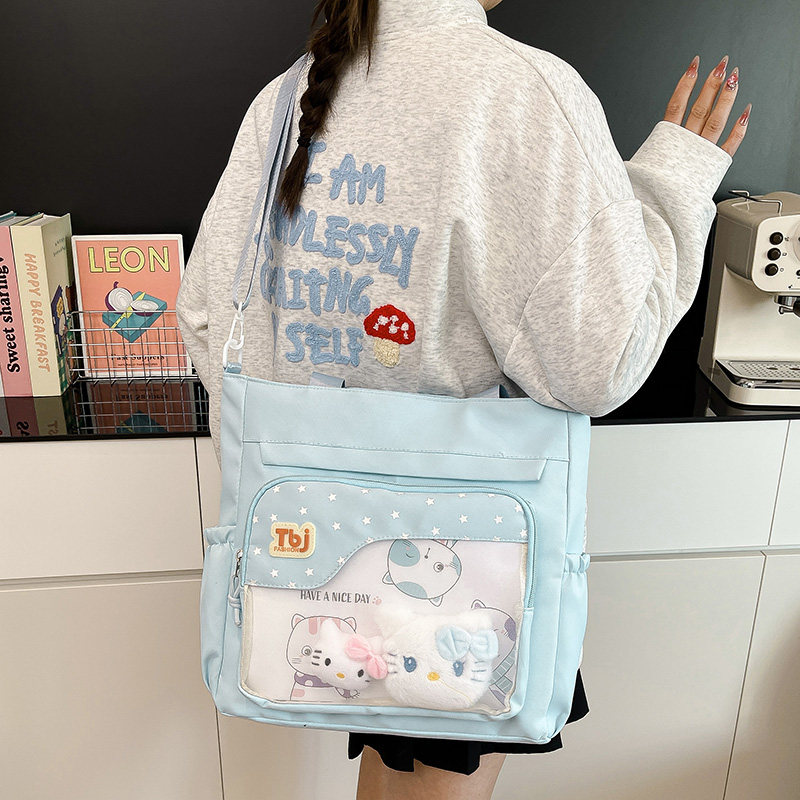 痛包可爱女单肩包轻便补课包
