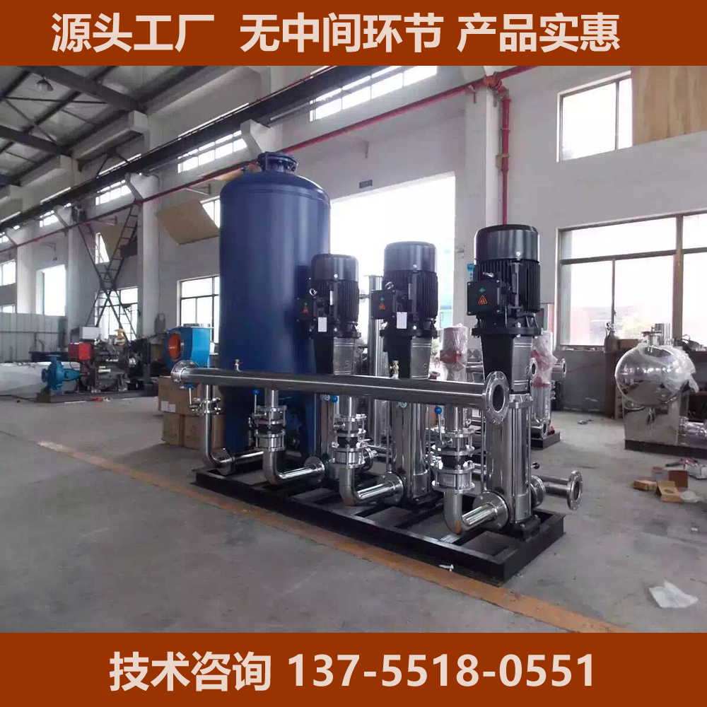 无负压成套供水设备配电柜 温泉水给水控制器 小区变频箱式一体化