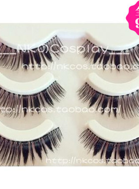 NKの小铺|包邮|美翻妖孽妆|GAL系|浓密烟熏妆|紫色眼尾上假睫毛