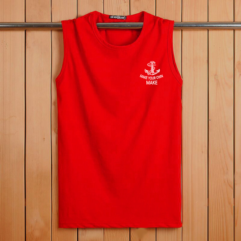 SUMMER FITNESS SPORTS COTTON VEST SLEEVELESS T-SHIRT LOOSE PERSONALITY OUTER WEAR HURDLES WIDE SHOULDER MENS LARGE SIZE WAISTCOAT TIDE