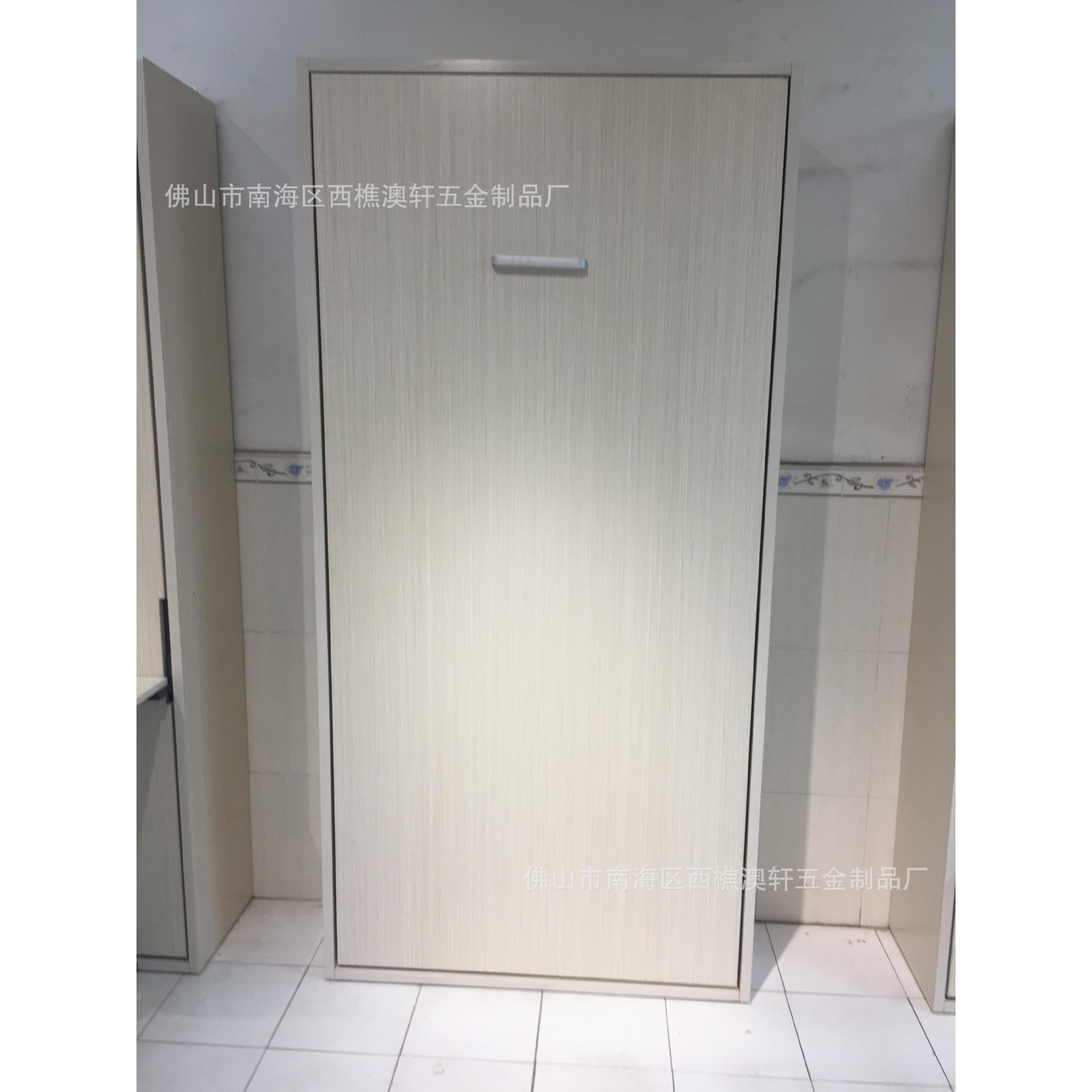 隐形柜体 1.5米壁床 折叠柜 正翻 侧翻电动手动隐形床带书台图片