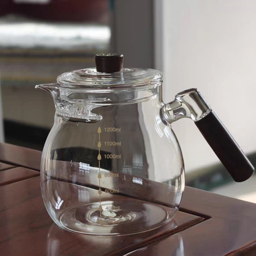 高硼硅玻璃月牙公道杯过滤茶壶茶漏一体茶水分离豪华玻璃月牙公杯
