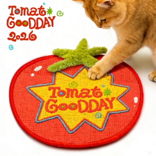 sozoo·一颗会说好”柿“发生的番茄猫抓板天然剑麻耐抓咬猫玩具