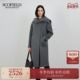 围巾领毛呢大衣2025冬季 新品 Scofield女装 法式 绵羊毛 山羊绒