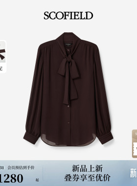 Scofield女装灵动氛围感两件套蝴蝶结系带领衬衫2026春夏新品