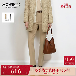 都市简约直筒西装 后腰松紧2025秋冬新品 裤 正装 修身 Scofield女装