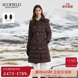 双排扣90鹅绒泡芙羽绒服2025秋冬新品 Scofield女装 远红外发热