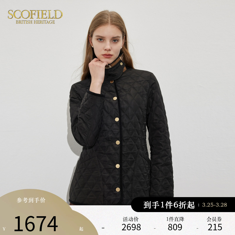 SCOFIELD黑色通勤棉衣