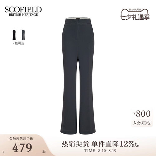 Scofield率性通勤金属钉扣西装裤
