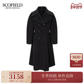 静奢气质双面呢大衣2025秋冬新品 Scofield女装 羊毛 桑蚕丝