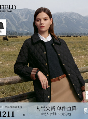 【3M新雪丽】Scofield女装简约灯芯绒拼接棉服外套