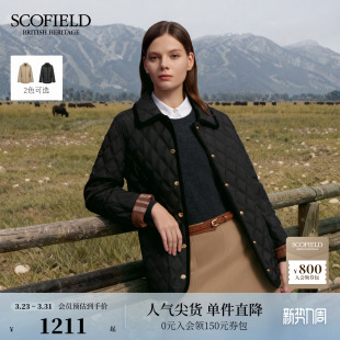 简约灯芯绒拼接棉服外套 Scofield女装 3M新雪丽
